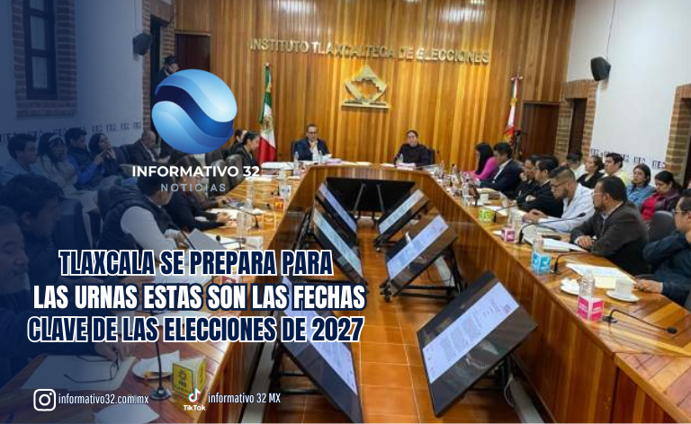 ¡ANOTA LA FECHA! TLAXCALA INICIARÁ EL 6 DE DICIEMBRE LA RUTA HACIA LAS ELECCIONES DE 2027