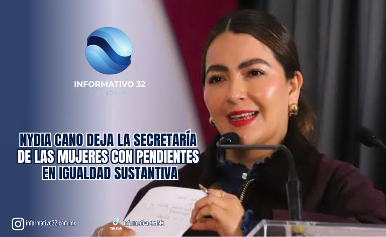 NYDIA CANO DEJA LA SECRETARÍA DE LAS MUJERES CON PENDIENTES EN IGUALDAD SUSTANTIVA