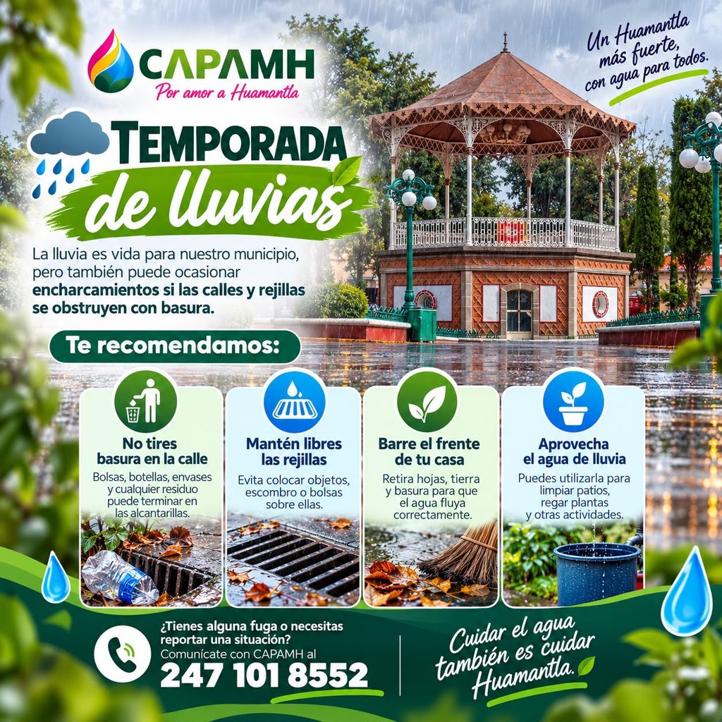 Hoy la lluvia nos invita a cuidar más nuestro entorno.