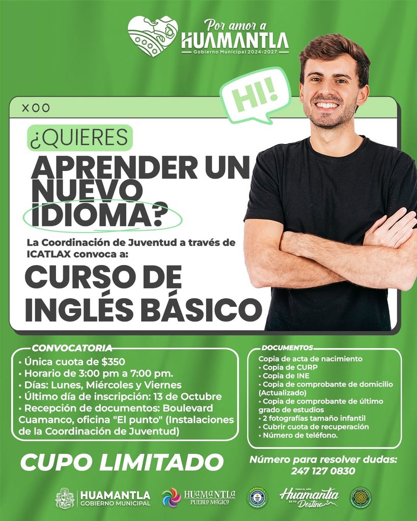 GOBIERNO MUNICIPAL IMPULSA CURSO DE INGLÉS BÁSICO PARA LA CIUDADANÍA