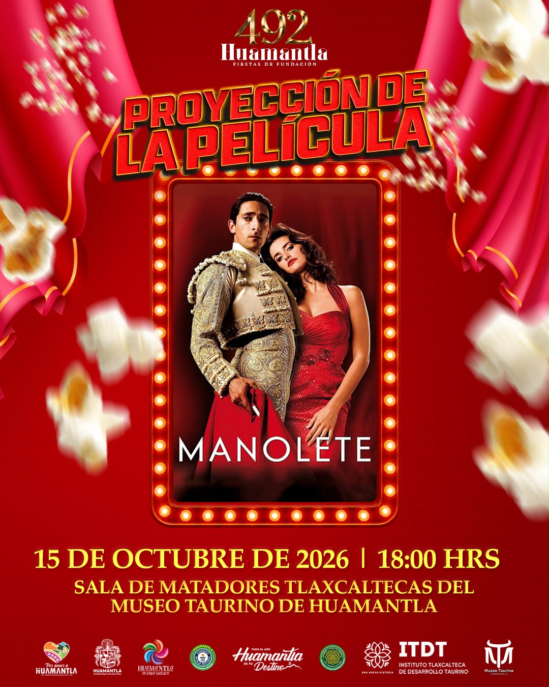 PROMUEVE GOBIERNO MUNICIPAL LA CULTURA Y TRADICIÓN TAURINA CON LA PROYECCIÓN DE “MANOLETE”