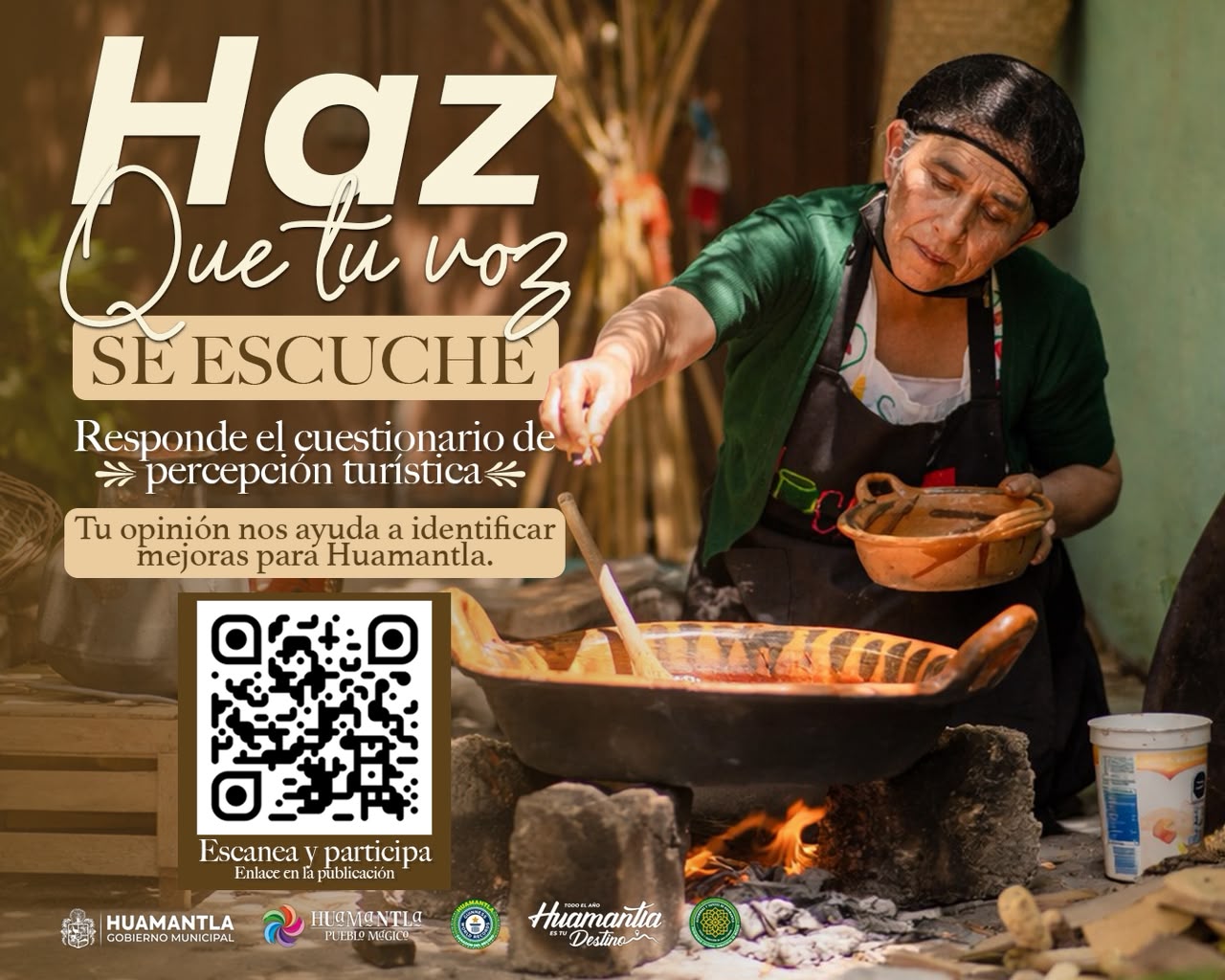 REALIZA HUAMANTLA INVITACIÓN A RESPONDER EL CUESTIONARIO DE PERCEPCIÓN TURÍSTICA